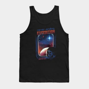 Astroanut Skull Tshirt Space Cosmic Never-ending Expedition Tank Top